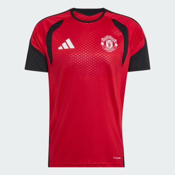 adidas アディダス 26/27 マンチェスターユナイテッドFC トレーニングジャージー tf888 kc4872 半袖 サッカー トレーニングシャツ 海外クラブ 赤 レッド