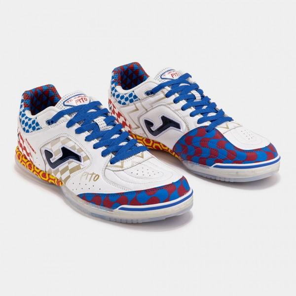《予約 9/5発売》JOMA ホマ TOP FLEX 2652 BLANCO INDOOR PITO 26FW topw2652in フットサルシューズ トップフレックス 天然皮革 カンガルー 薄底