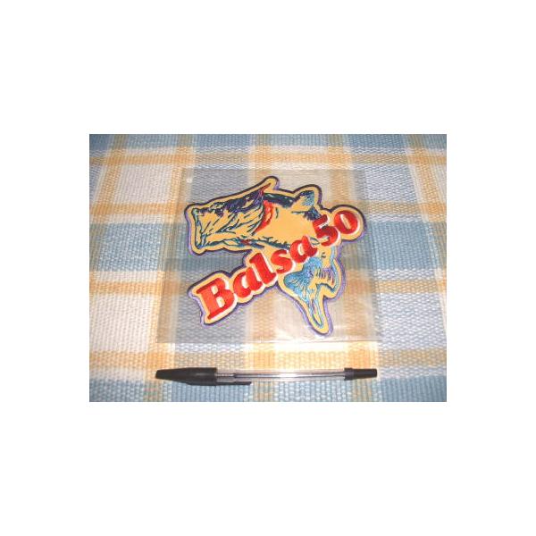 SAURUS Balsa 50 ワッペン SAURUS/ザウルス！Balsa50/ジャンピングバスのワッペン（大3） : レア