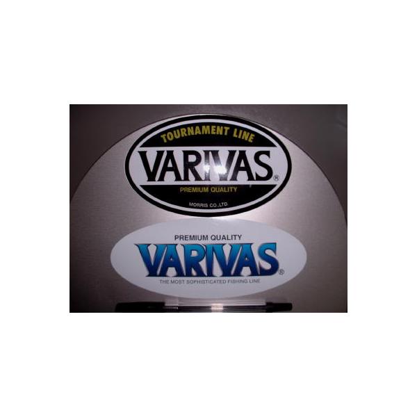 VARIVAS バリバス　ステッカー Varivas/バリバス！楕円/白＆黒/ステッカー/シール/セット : レア物