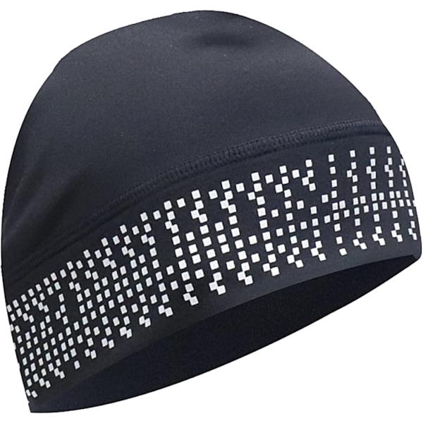 TeamOneDay ComfortCap360 ランニング ニット帽 メンズ レディース ビーニー 360°リフレクター(ブラック)