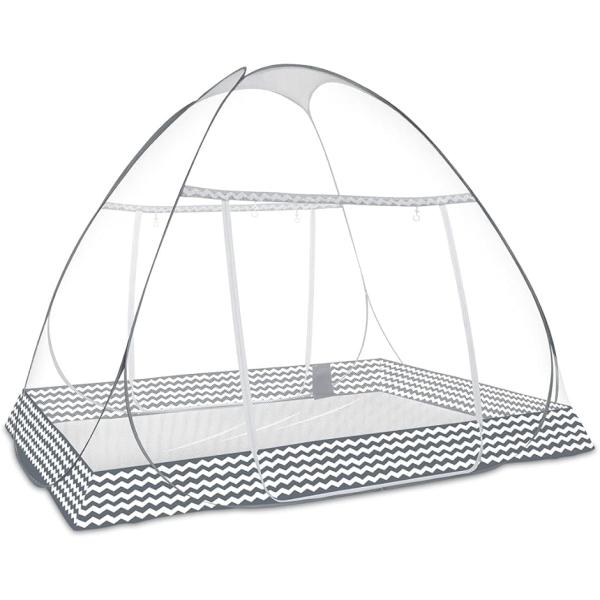 バリエーションコード : 2B4HC92J3I「キングサイズ」展開サイズ：幅180cm＊長さ200cm＊高さ150cm　収納サイズ：70x70cm　重量：1.1kｇ 「素材」 本体:ポリエステル ワイヤー:スチール「虫刺され防止布付きの新型...