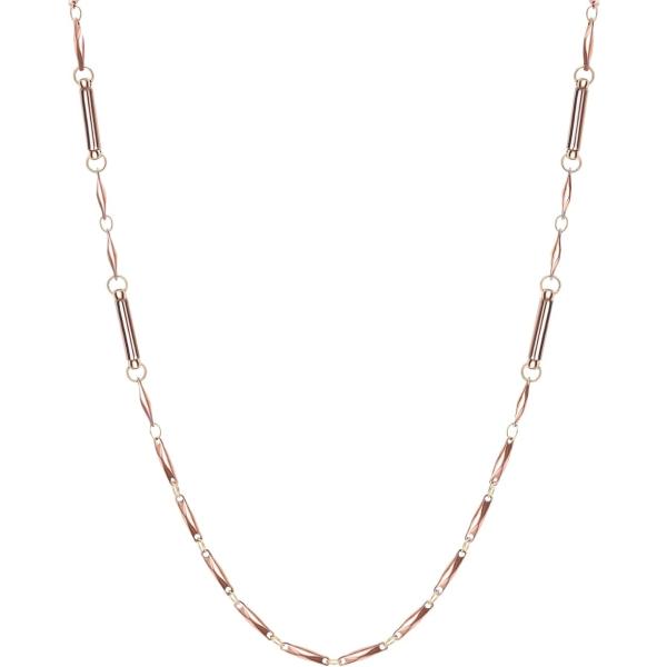 磁気ネックレス レディース おしゃれ 幅2mm 全長45cm チェーン アレルギー対応 ピンクゴールド (pink(45cm))