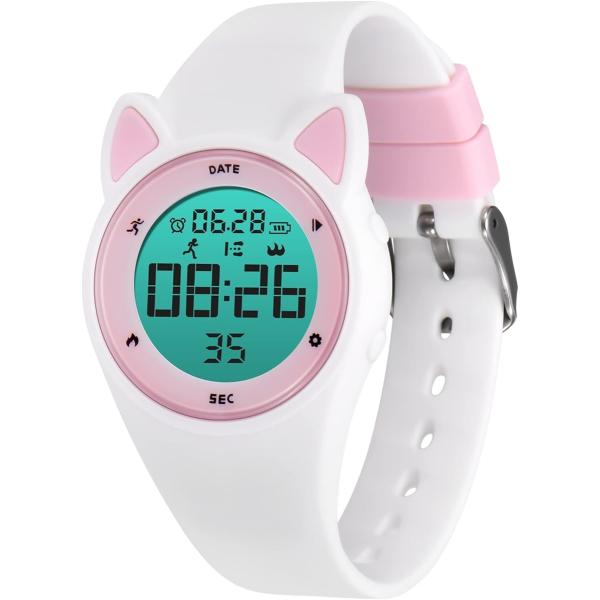 バリエーションコード : 2B4QQH552N・「子供用スポーツウォッチ」：この子供用ミニスマートウォッチは、携帯電話に接続する必要もなく、アプリをダウンロードする必要もなく、スマートウォッチと同じ歩数計、歩行距離、カロリー、秒計を楽しむこ...