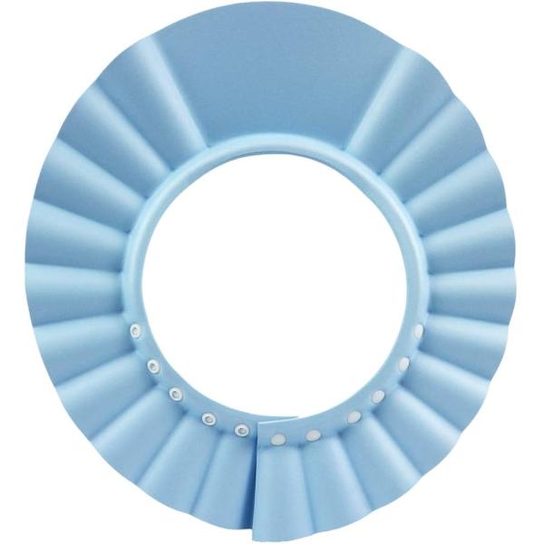 他サイト： ６段階のサイズ調整ができる。 シャンプーハット 子供から大人まで使える(ブルー)の商品画像