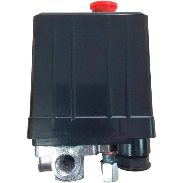 バリエーションコード : 2B8NLUDLLO・対応電圧：AC 230V以下 電流許容：16A・ポート取付ネジサイズ：1/4 2分 外径約14mm・対応圧力：175PSI、12バー 0.8Mpa停止 0.6Mpa起動・排気管取付サイズ：6φ...