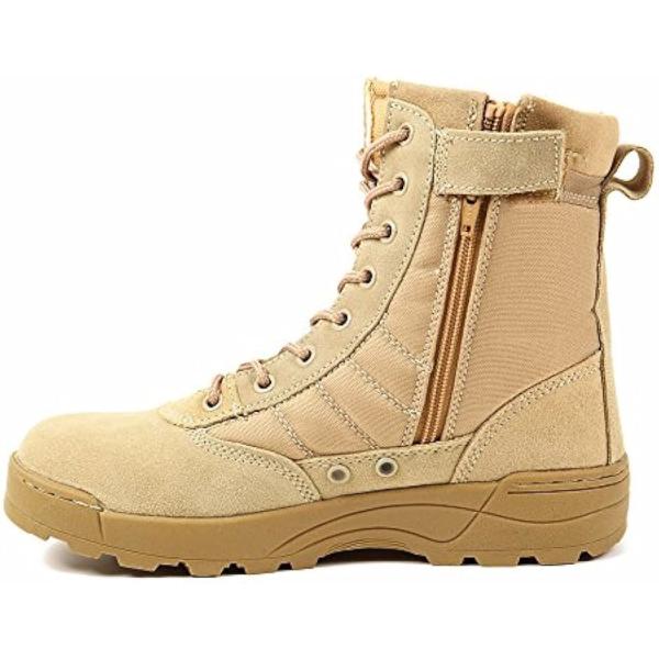 他サイト： ミリタリースタイルな足下 サバイバルゲーム にも YKK監修 第三世代 サイドジッパー タクティ カル(ベージュ43 （26.5cm）)の商品画像