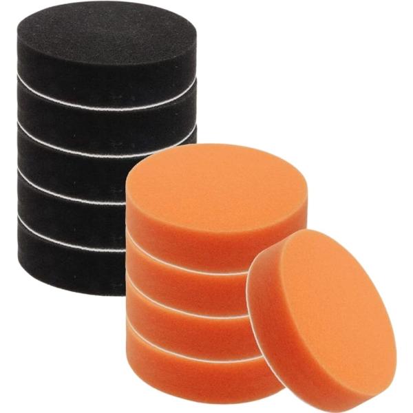 バリエーションコード : 2B9FUGXGRHポリッシャースポンジバフセットです。黒いスポンジは柔らかく、コーティング仕上げ塗布に、オレンジスポンジは若干硬く、荒研磨と仕上げに適しています。高品質なウレタンスポンジ製で、愛車の汚れをしっかり...