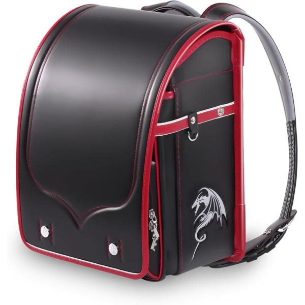 バリエーションコード : 2BRYP3DQ4Vデザインと機能を両立。入学する子供たちの選択。ドラゴンをモチーフにした装飾、シンプルさの中で際立つおしゃれなデザイン。「商品仕様」・素材:高級イミテーションレザー・重さ：約1，250gの軽量ラン...