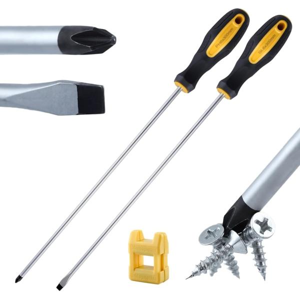 パッケージに含まれるもの:マイナスドライバー1本、プラスドライバー1本、ドライバーの磁化を自分で追加または減算するためのマグネタイザー消磁器1個材質:ドライバーは45#鋼と高品質のシリコンABSでできており、高硬度、高フィット、耐久性を備え...