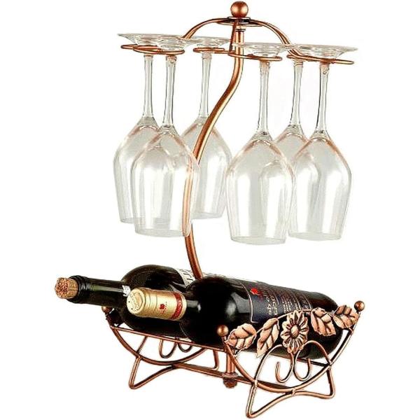 特別なワインをオシャレに置ける「ワインホルダー＋ワイングラスラック」です。お気に入りのボトルをインテリア感覚で飾ればオリジナルの空間が広がります。お家のインテリアやお店での展示用ディスプレイなど幅広くご利用いただけます。ワインと一緒にプレゼ...