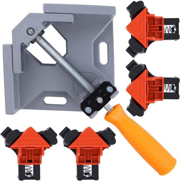 【Yahoo!ランキング1位入賞】5個セット コーナークランプ 90度直角クランプ 木工 多機能 木工ツール シングルハンドルクランプ