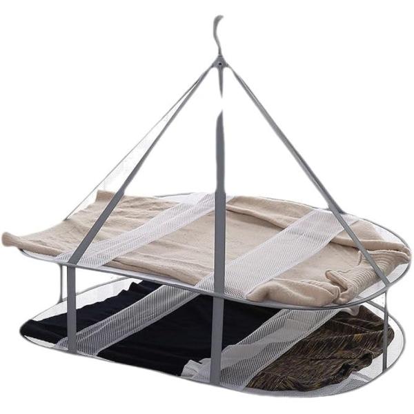 バリエーションコード : 2B9WDTG6Y0「型崩れを防ぐ＆伸びを防ぐ」平らに置いて干すことで、大切な衣類を守ってくれます。ハンガーによる型崩れや伸び・衣類変形・ハンガー跡・洗濯バサミの跡などのお悩みはこれで解決。型崩れしやすいニット素材...