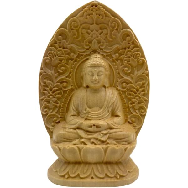 バリエーションコード : 2B9WHTW85Gコンパクトサイズで置き場所を選ばずに飾れるミニ仏像です。不動明王・阿弥陀如来・千手観音からお好きなデザインをお選びいただけます。手の平に収まるサイズ感ながら繊細な彫刻が施されており、コンパクトサ...