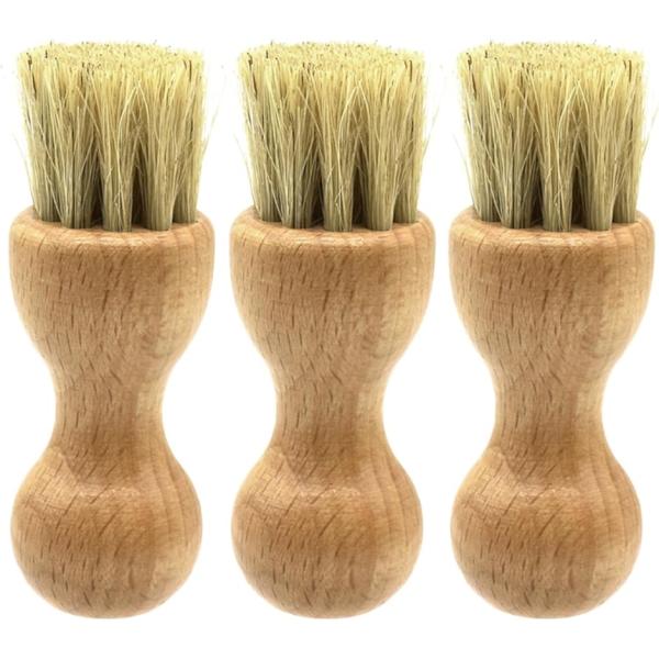 バリエーションコード : 2B9WPXHTWS「靴や革小物などのお手入れに」靴や革小物などレザーアイテムのお手入れの際に乳化性クリームの塗布に便利なクリーム塗布用ブラシ。3本セットと5本セットでのご用意。クリームの色などによってご自由に使い...