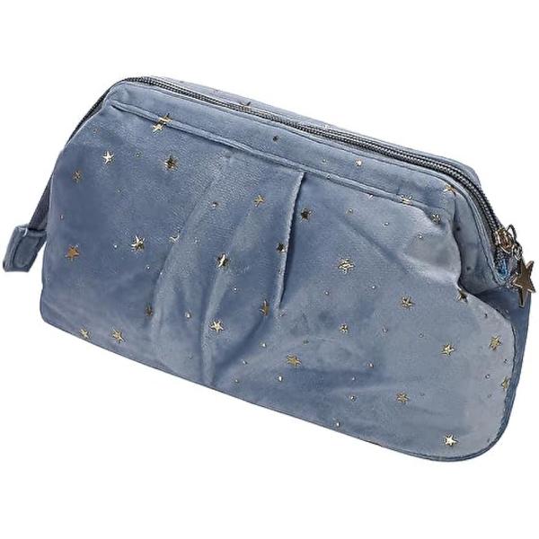 バリエーションコード : 2B9WYKNIG6「おしゃれで便利なコスメポーチ」 星柄がおしゃれでかわいいデザインの化粧ポーチ。内側には大きなポケットや小さなポケットが付いていて、メイクアップアイテムやブラシ、スキンケア用品など、さまざまなア...