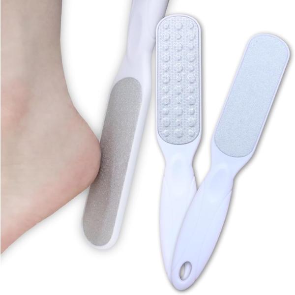 LULUGEL かかとケア 角質取り 足 かかと 足裏 角質 ささくれ フットブラシ なめらかかと で かかとキレイ かかとやすり で フットケア　＊カラー：ホワイト　＊サイズ：高さ約23cmx横幅約3.7cmx厚み約1.5cm　＊重量：4...
