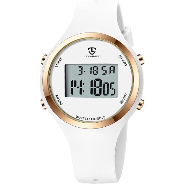 バリエーションコード : 2BJFC89URS?「多機能 スポーツウォッチ」：カレンダー、曜日表示、12/24時間制、ストップウォッチ、目覚まし時計を含む多機能デジタル腕時計です。LEDバックライト機能を持ち、暗い環境でも簡単に時間を読み取...