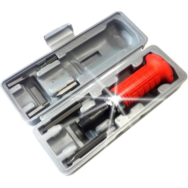 なめたネジ、錆たネジ、固着したネジなどがカンタンに外せます。整備の必需品のショックドライバー ハンマーで叩くとドライバー先端が回転して簡単にネジが外せます。対応ネジ：M3以上ネジ山が固着して外れない事象やネジ頭がナメてしまう事は整備していれ...