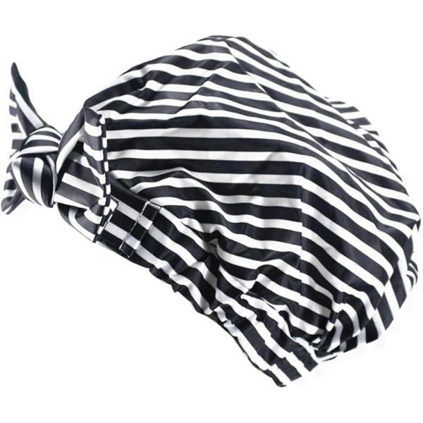 バリエーションコード : 2BJNDWFXJN「スタイリッシュな保護」毎日のシャワーをエレガントな体験に変える高級シャワーキャップ。スタイリッシュで愛らしいデザインがあなたのバスタイムを彩ります。リボンが可愛らしさをプラスし、あなたの美しさ...