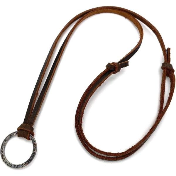 バリエーションコード : 2BJPTYWTXL人気定番ネックレス。リングとレザー素材で落ち着いた印象のネックレスです。リング部分に眼鏡やサングラスを掛けることが可能です。メガネ・サングラスホルダーとしてもご利用いただけます。シンプルなデザイ...