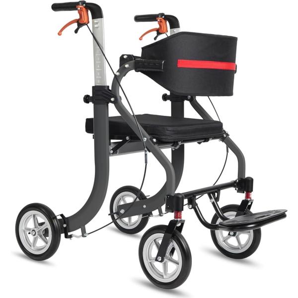 バリエーションコード : 2BJLNYSPLQ「高品質＆軽量」シルバーカーの本体構造は、高品質のアルミニウム材質を採用しています。本体サイズ：長さ90x幅56x高さ74-93CM。折りたたみサイズ：長さ45x幅48x高さ74cm。収納箱サイ...