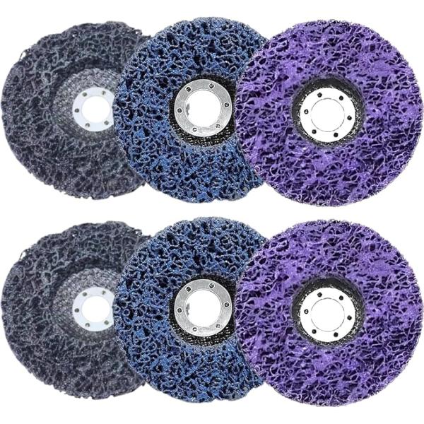 バリエーションコード : 2BU2U0NXNR「多機能グラインダー用クリーニングディスク」直径100mmの研磨ディスクはディスクグラインダーやサンダーに対応し凹凸のある表面を含む様々な形状にフィットします。サビ除去や塗装落としに効果的で特に...