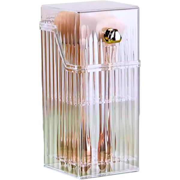 バリエーションコード : 2BUGLURFG6「メイクブラシスタンドで美しく整理」透明アクリル製のメイクブラシスタンドで、メイク道具をおしゃれに。蓋付き設計で防塵防水機能を備え、ブラシを清潔に保管できます。3色展開で好みの色が選べます。「高...