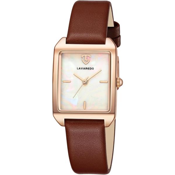 バリエーションコード : 2BUHDHGU9Nレトロな女性腕時計：クラシックでレトロなレディース腕時計、高品質の樹脂ガラス文字盤/レトロな長方形文字盤/洗練された革ベルトは、日常のシーンに適しており、パーティー、結婚式の着用にも対応していま...