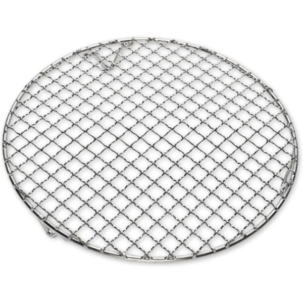 バリエーションコード : 2BUIIXIUQR「家庭でもアウトドアでも活躍。万能サイズの円形焼き網」焼き鳥や海鮮、野菜、お肉など、複数の食材を一度に並べて焼ける使い勝手の良い円形焼き網。ガスコンロ・炭火・焚き火台・七輪など、さまざまな熱源に...