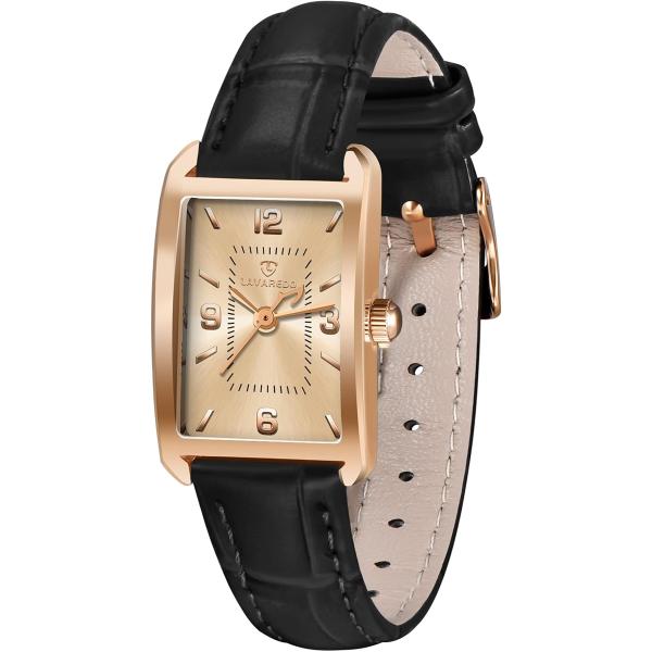 バリエーションコード : 2B9DWF3H5Yレトロな女性腕時計：クラシックでレトロなレディース腕時計、高品質の樹脂ガラス文字盤/レトロな長方形文字盤/洗練された革ベルトは、日常のシーンに適しており、パーティー、パーティー、結婚式の着用にも...