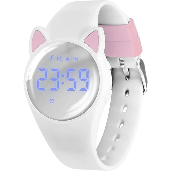 バリエーションコード : 2BURDLOJV4「子供用スポーツウォッチ」：子供用ミニスマートウォッチは、携帯電話に接続する必要もなく、アプリをダウンロードする必要もなく、スマートウォッチと同じ歩数計、歩行距離、カロリー、秒計を楽しむことがで...