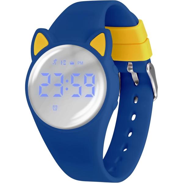 バリエーションコード : 2BURDLOJV4「子供用スポーツウォッチ」：子供用ミニスマートウォッチは、携帯電話に接続する必要もなく、アプリをダウンロードする必要もなく、スマートウォッチと同じ歩数計、歩行距離、カロリー、秒計を楽しむことがで...
