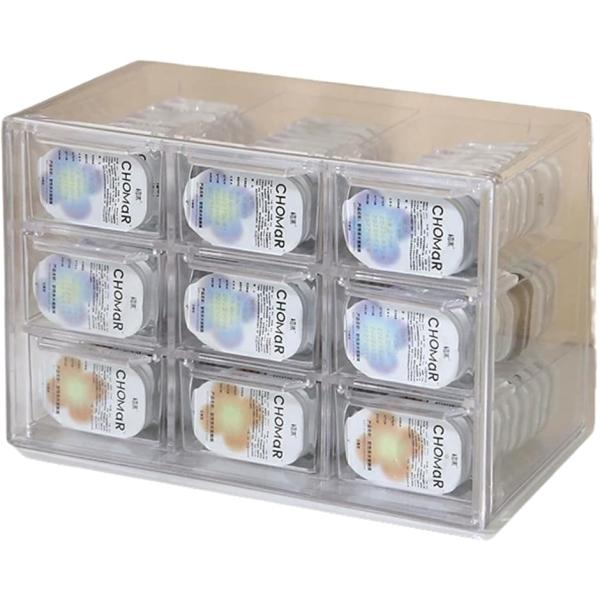 バリエーションコード : 2BURSFHS54「大容量＆多様な仕切りで整理上手に」豊富な仕切りにより、度数違いやカラコン・サブ用途ごとに分けて収納できます。プロ仕様の分類設計で、細かい小物やネイル用品などにも応用可能。毎日の取り出しがスムー...