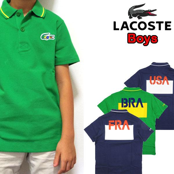 LACOSTE ラコステ キッズ ポロシャツ 半袖 ボーイズ WORLD LACOSTE ラコステ キッズ ポロシャツ 半袖 ボーイズ WORLD