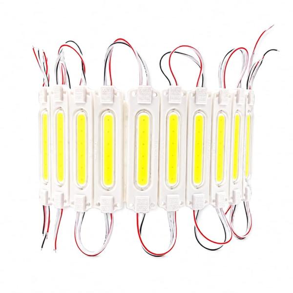 12V タイヤ灯 細長 シャーシマーカー トラック LED ダウンライト 20コマ-2個セット 40コマ サイドマーカー ランプ 作業灯 路肩灯 防水 S25 (ホワイト)