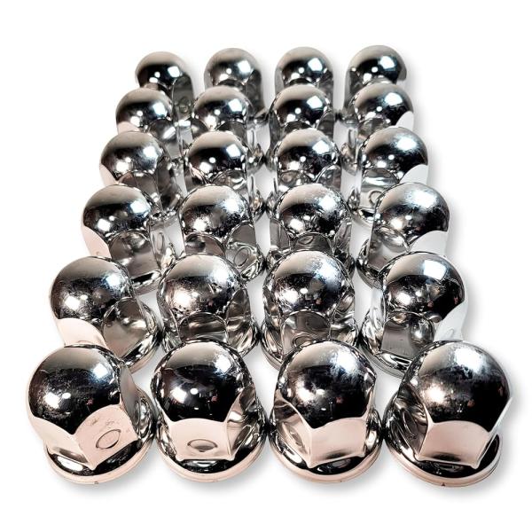 「商品情報」「主な仕様」商品仕様 ： ・タイプ：6/8穴用 大型トラック　・材質：ステンレス　・カラー：鏡面仕上げ　・サイズ：直径46mm × 高さ55mm簡単装着 ： 取り付けはとてもシンプル。工具を使わずに、手でホイールナットに押し込む...