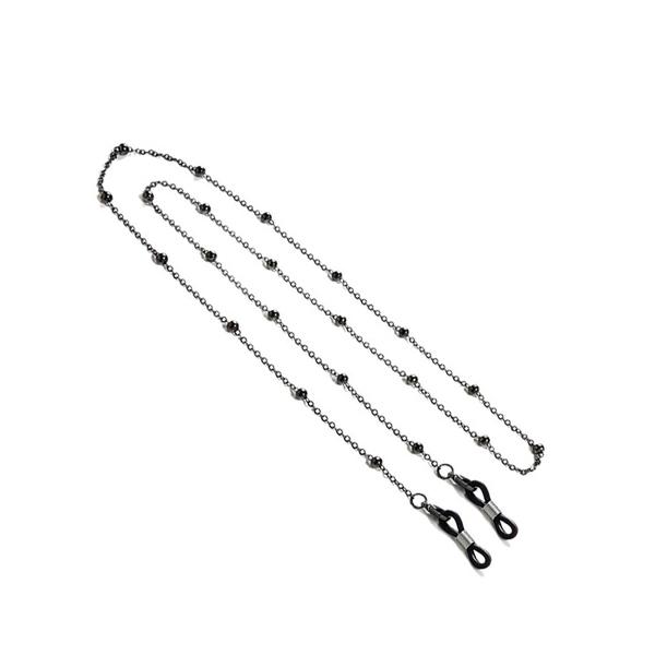 セレブ感あふれる上品なデザインのメガネチェーン「エレガントボール」ボール金具がアクセントになり、お洒落で豪華な雰囲気が漂います♪ゴールド、シルバー、ピンクゴールド、ブラックの全4色♪ファッションに合わせてコーディネートしたくなります♪チェー...