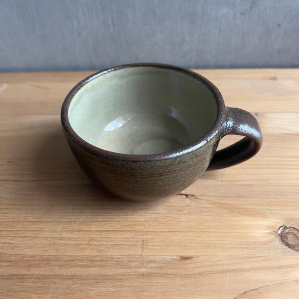 小石原焼 やままる窯 土の温もりとクリーム色 ナチュラルスープカップ 具沢山のスープやサラダに カフェオレボウル