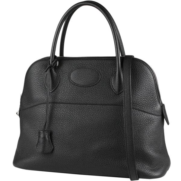 〔美品〕HERMES/エルメス　ボリード31（ハンドバッグ）　トリヨンクレマンス　ブラック×シルバー金具　Z刻印