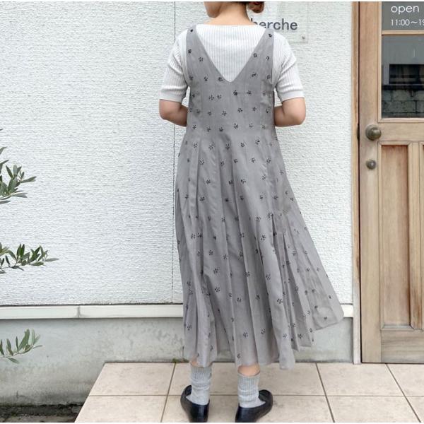 春夏 Yuni ユニ 17 01 Op 001 1 爆買い新作 インド小花刺繍マーメイドワンピース