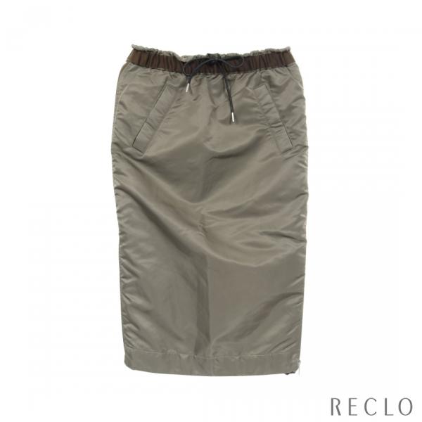 sacai SCW-073 ブラック　ナイロンツイルスカート sacai SCW-073 ブラック ナイロンツイルスカート