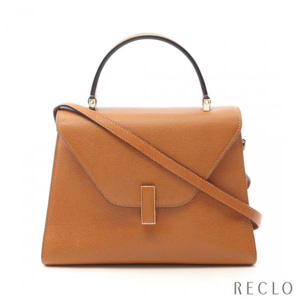 ヴァレクストラ Valextra ミディアム イジィデ ハンドバッグ バッグ レザー レディース ブラウン系 V5E56 【中古】 Valextra（ヴァレクストラ） ミディアム イジィデ ハンドバッグ レザー