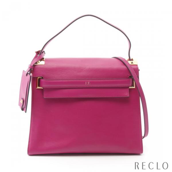 ヴァレンティノ ハンドバッグ ショルダーバッグ 2WAY パープル系 ピンク系 ゴールド レザー レディース VALENTINO 【中古】 VALENTINO（ヴァレンティノ） ハンドバッグ レザー ピンクパープル