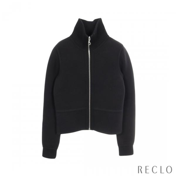HERMES エルメス リバーシブル スカート ジップアップ カシミヤ混 ニット HERMES（エルメス） HERMES H柄 ニット ジップアップ ブルゾン ウール