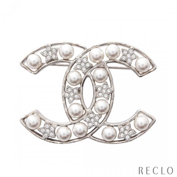 CHANEL（シャネル） ココマーク スター ブローチ フェイクパール