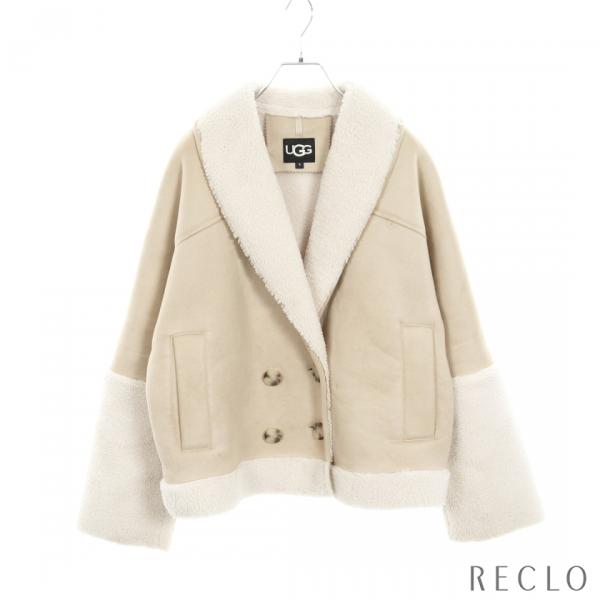 アグ UGG Mindy LuxeFluff Jacket 衣料品 アウター フェイクムートン レディース ベージュ系 / アイボリー系 1158691 【中古】 UGG Australia（アグオーストラリア） UGG australia Mindy LuxeFluff