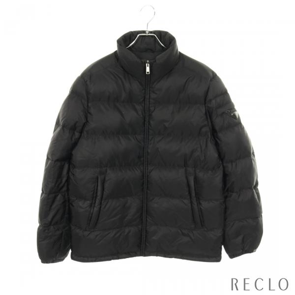 PRADA（プラダ） ダウンジャケット ナイロン ブラック 三角プレート