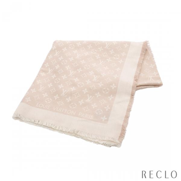 LOUIS VUITTON ショール　モノグラムシャイン(アイボリー)ストール ショール・モノグラム シャイン S00｜ルイ・ヴィトン 公式サイト - M75121