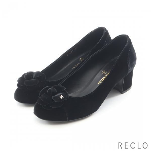 CHANEL（シャネル） 爆買 カメリア ココマーク パンプス ベロア